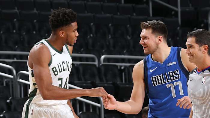 Luka Doncic Giannis Antetokounmpo